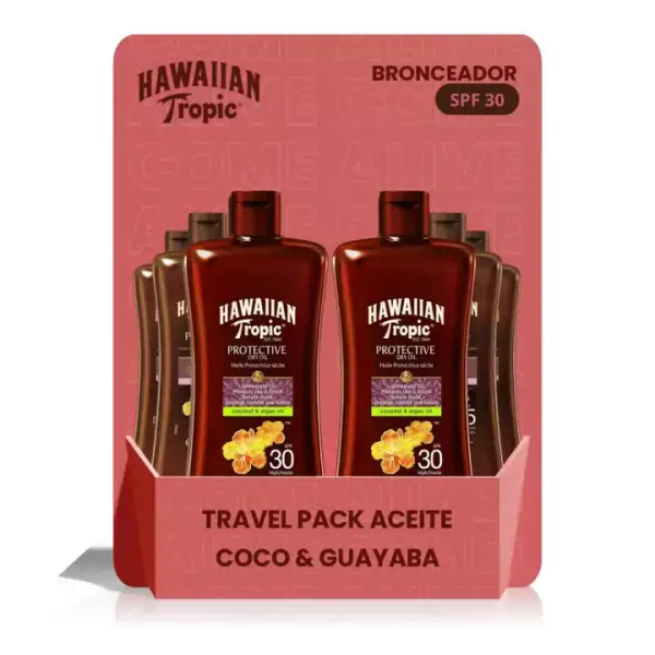 Pack de 6 aceite solar protector bronceador SPF 30 100ml Pack de 6 aceite solar protector bronceador SPF 30 100ml