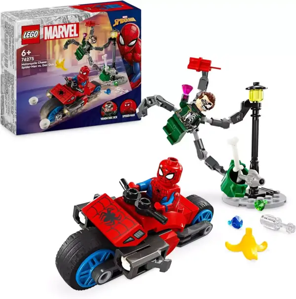 LEGO Marvel Persecución en Moto: Spider-Man vs. Doc Ock LEGO Marvel Persecución en Moto: Spider-Man vs. Doc Ock