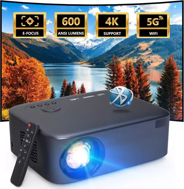 Proyector 5G WiFi Bluetooth 1080P FHD Proyector 5G WiFi Bluetooth 1080P FHD