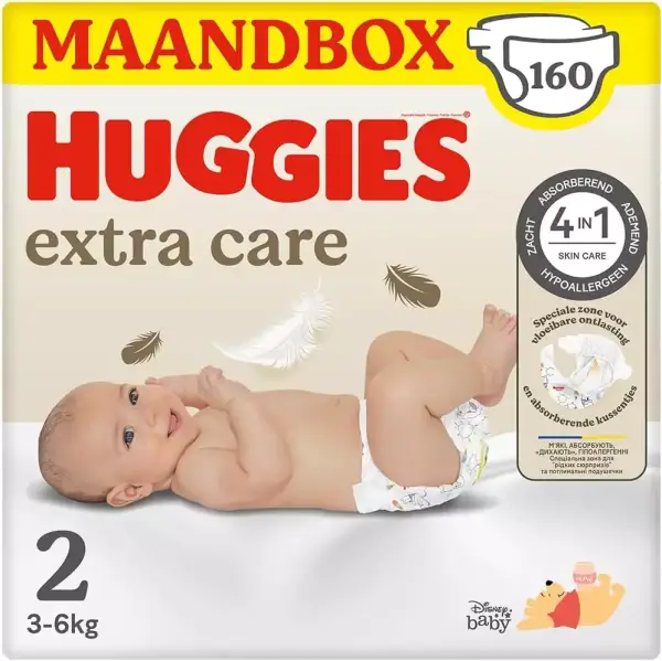 160 Pañales Huggies Extra Care 160 Pañales Huggies Extra Care