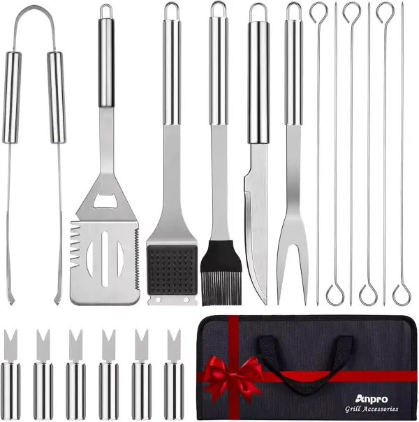 Kit de 21 utensilios de barbacoa Kit de 21 utensilios de barbacoa