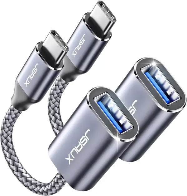 2x Adaptador USB-C a USB 3.0 JSaux 2x Adaptador USB-C a USB 3.0 JSaux