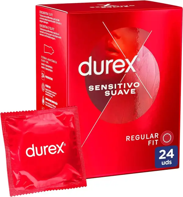 Durex sensitivo suave 24 condones Durex sensitivo suave 24 condones