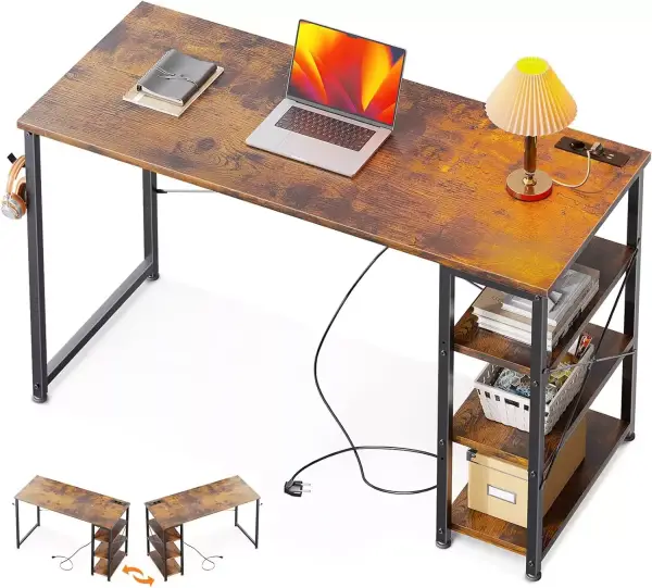 Mesa de escritorio ODK con 3 enchufes y puerto USB y Tipo C Mesa de escritorio ODK con 3 enchufes y puerto USB y Tipo C