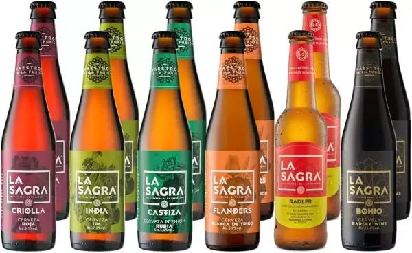 12 x 330ml Cerveza Artesanal La Sagra Pack 6 Estilos 12 x 330ml Cerveza Artesanal La Sagra Pack 6 Estilos