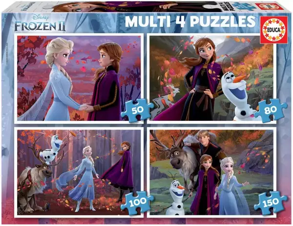 4 Puzles Frozen Educa 4 Puzles Frozen Educa
