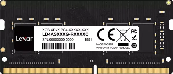 Memoria RAM Lexar SODIMM DDR4 16GB 3200 MHz Memoria RAM Lexar SODIMM DDR4 16GB 3200 MHz