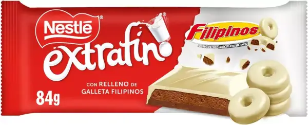 84g Nestlé Extrafino chocolate con leche y Filipinos 84g Nestlé Extrafino chocolate con leche y Filipinos