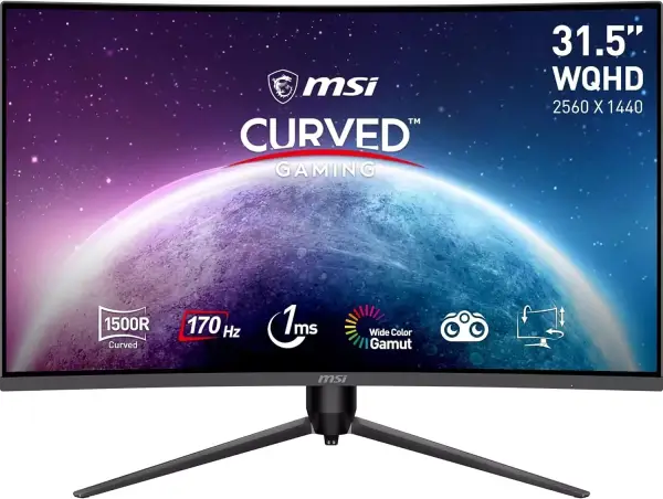 Monitor curvo gaming MSI 31.5" 170hz Monitor curvo gaming MSI 31.5" 170hz