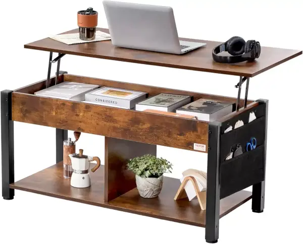 Mesa de centro rectangular con tapa elevable VEVOR Mesa de centro rectangular con tapa elevable VEVOR