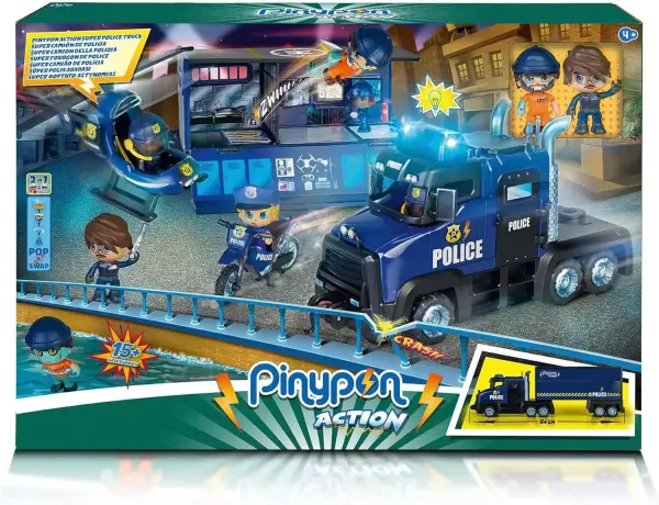 Set Pinypon Action Super Camión de Policia Set Pinypon Action Super Camión de Policia