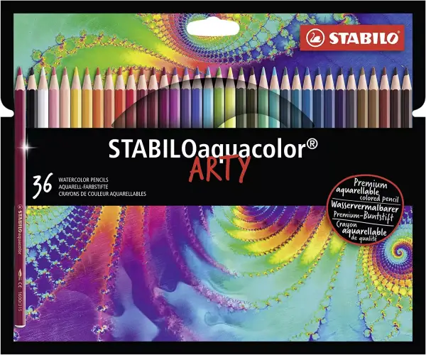 36 lápices de color acuarelables STABILO aquacolor ARTY 36 lápices de color acuarelables STABILO aquacolor ARTY
