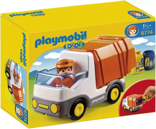 PLAYMOBIL 1,2,3 Camión de la Basura PLAYMOBIL 1,2,3 Camión de la Basura