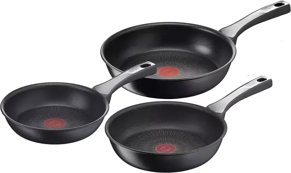 Juego 3 sartenes Tefal Unlimited On, todo tipo de cocinas, resistentes y sin PFOA. Juego 3 sartenes Tefal Unlimited On, todo tipo de cocinas, resistentes y sin PFOA.