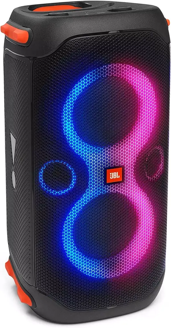 Altavoz portátil JBL PartyBox 110 con Bluetooth, luces, IPX4, 12 horas de reproducción, TWS y resistente. Altavoz portátil JBL PartyBox 110 con Bluetooth, luces, IPX4, 12 horas de reproducción, TWS y resistente.
