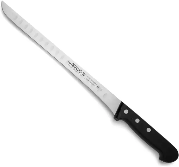 Cuchillo Jamonero Arcos Serie Universal con Hoja de Acero Inoxidable Nitrum y Mango de POM Negro, 40x7x2 cm. Cuchillo Jamonero Arcos Serie Universal con Hoja de Acero Inoxidable Nitrum y Mango de POM Negro, 40x7x2 cm.