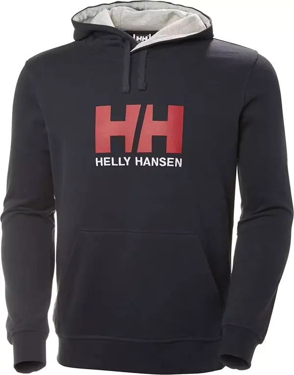 Sudadera con Capucha Helly Hansen Logo HH, Azul Marino Sudadera con Capucha Helly Hansen Logo HH, Azul Marino