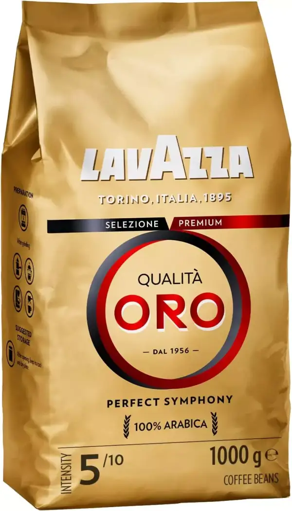 Café en grano para espresso Lavazza Qualità Oro 100% Arábica 1 kg Café en grano para espresso Lavazza Qualità Oro 100% Arábica 1 kg