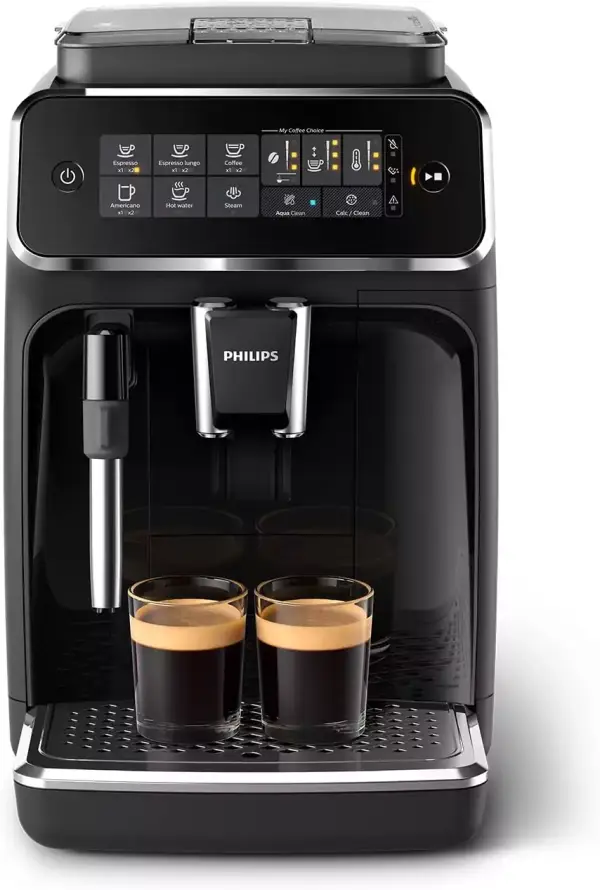 Cafetera Philips Serie 3200 Superautomática - 4 Variedades de Café, Pantalla Táctil, Negro Brillo (EP3221/40) Cafetera Philips Serie 3200 Superautomática - 4 Variedades de Café, Pantalla Táctil, Negro Brillo (EP3221/40)