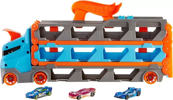 Pista Hot Wheels City Camión Autopista de 2 m con 3 vehículos (Mattel HGH33) Pista Hot Wheels City Camión Autopista de 2 m con 3 vehículos (Mattel HGH33)