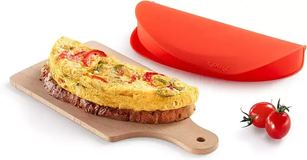 Olla Lékué para tortillas de microondas, 0,4 l, roja. Olla Lékué para tortillas de microondas, 0,4 l, roja.