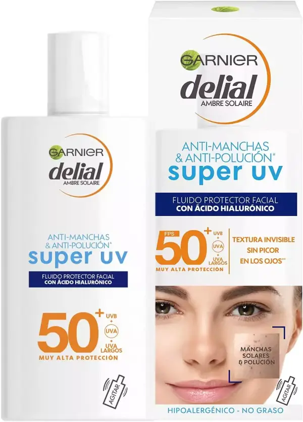 Crema facial GARNIER DELIAL Sensitive Advanced con Ácido Hialurónico y protección UV IP50+, 40ml. Crema facial GARNIER DELIAL Sensitive Advanced con Ácido Hialurónico y protección UV IP50+, 40ml.
