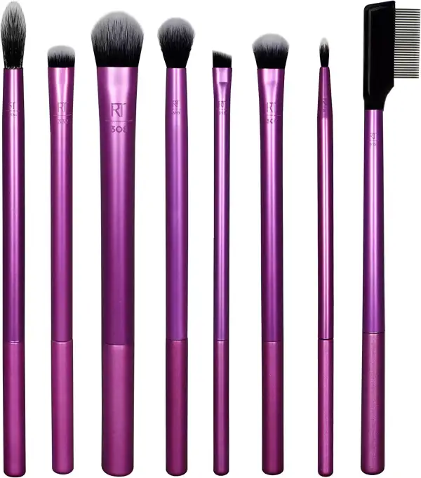 "Brochas y Pinceles Maquillaje Ojos Real Techniques 8pcs con Cerdas Sintéticas de Calidad y Diseño Profesional" "Brochas y Pinceles Maquillaje Ojos Real Techniques 8pcs con Cerdas Sintéticas de Calidad y Diseño Profesional"