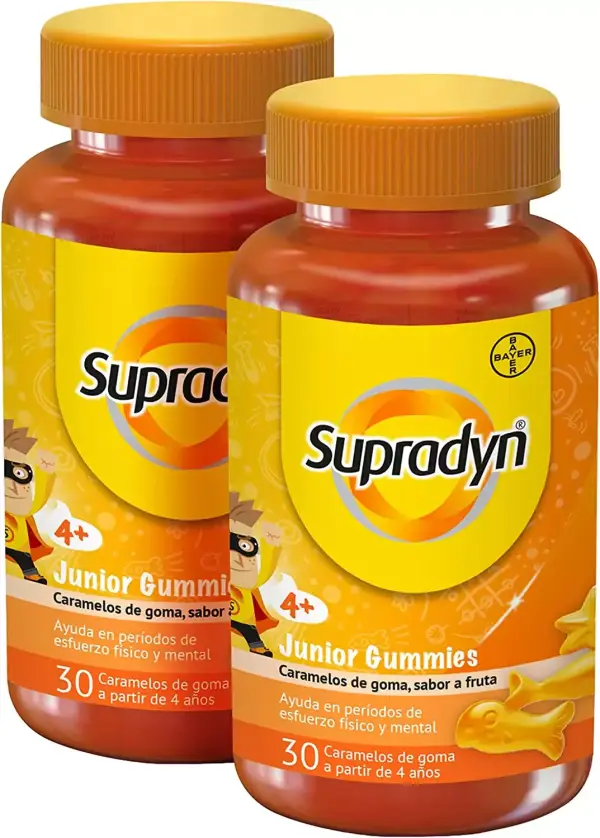 "Supradyn Junior Gummies: Multivitaminas para niños con Omega 3 y Coenzima Q10 en formato ahorro" "Supradyn Junior Gummies: Multivitaminas para niños con Omega 3 y Coenzima Q10 en formato ahorro"