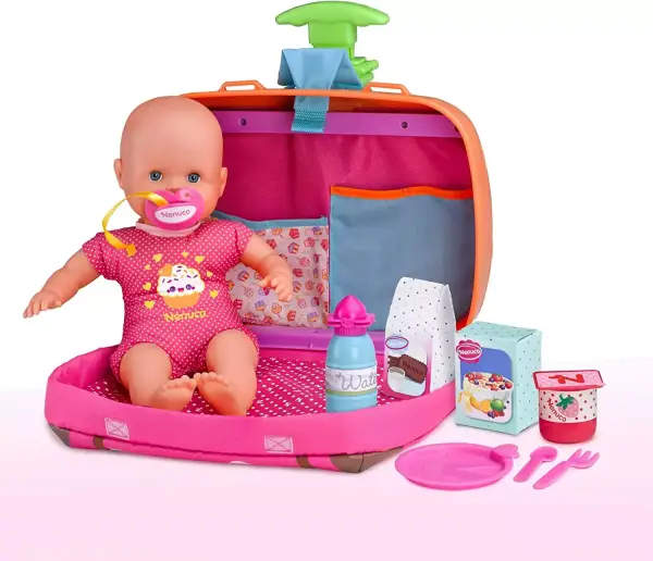 Nenuco - Maletín trolley con bebe y accesorios para cuidado y médicos. Nenuco - Maletín trolley con bebe y accesorios para cuidado y médicos.
