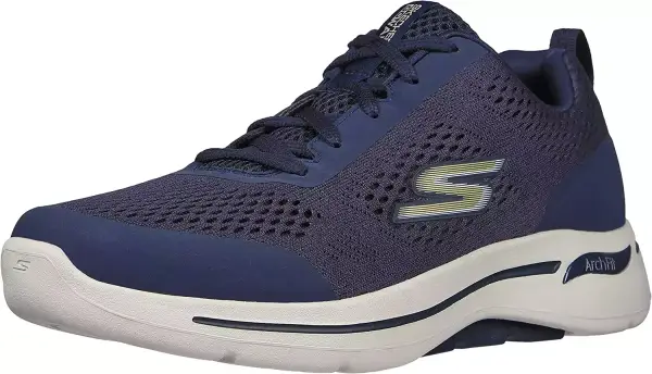 Zapatillas Skechers Performance Go Walk Arch Fit Idyllic para Hombre, Navy/Gold, 43.5 EU. Zapatillas Skechers Performance Go Walk Arch Fit Idyllic para Hombre, Navy/Gold, 43.5 EU.