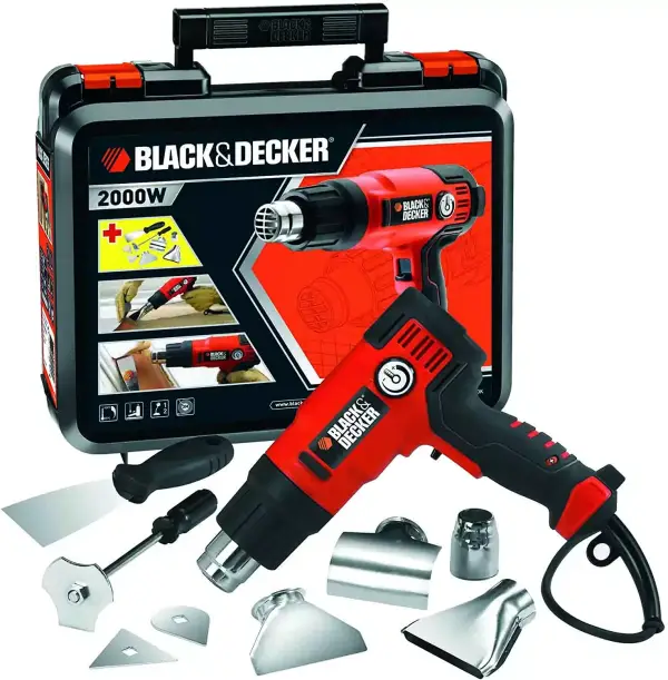 Decapador BLACK+DECKER KX2200K 2.000W hasta 645?C con accesorios y maletín Decapador BLACK+DECKER KX2200K 2.000W hasta 645?C con accesorios y maletín