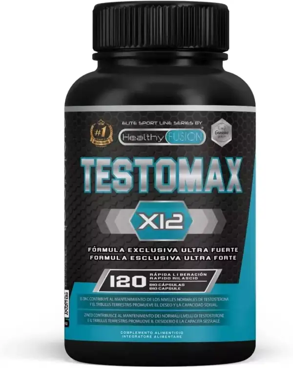Booster de Testosterona Pura con Maca, Taurina y Quemagrasas - 120 caps. Booster de Testosterona Pura con Maca, Taurina y Quemagrasas - 120 caps.