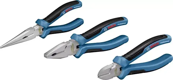 Juego de 3 alicates Bosch Professional (160 mm/180 mm/200 mm) Juego de 3 alicates Bosch Professional (160 mm/180 mm/200 mm)