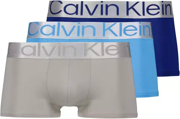 Pack 3 Bóxers Hombre Low Rise Trunk 3 Pk Stretch, Azul, Gris, Klein Pack 3 Bóxers Hombre Low Rise Trunk 3 Pk Stretch, Azul, Gris, Klein
