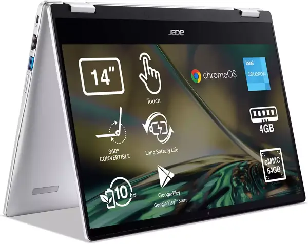 Acer Chromebook CP314-1H - Portátil táctil Full HD de 14" convertible con Chrome OS Acer Chromebook CP314-1H - Portátil táctil Full HD de 14" convertible con Chrome OS