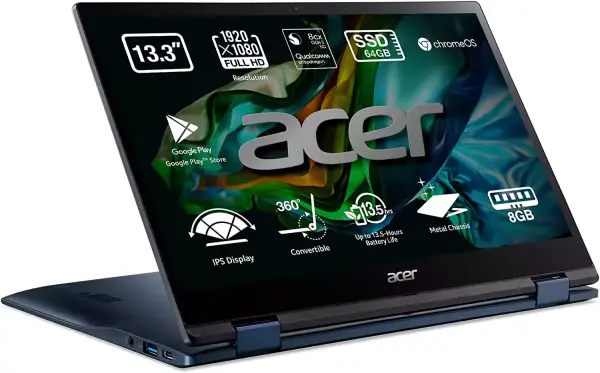"Chromebook Spin 513: Portátil 2 en 1 Táctil, Full HD, Snapdragon y Chrome OS" "Chromebook Spin 513: Portátil 2 en 1 Táctil, Full HD, Snapdragon y Chrome OS"