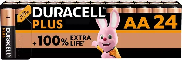 Duracell - Pilas AA alcalinas Plus, 1.5V LR6 MN1500, paquete de 24, en Amazon. Duracell - Pilas AA alcalinas Plus, 1.5V LR6 MN1500, paquete de 24, en Amazon.