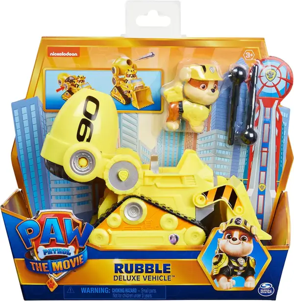 "Coche Rubble y Juguete Excavadora Transformable de Patrulla Canina La Película" "Coche Rubble y Juguete Excavadora Transformable de Patrulla Canina La Película"
