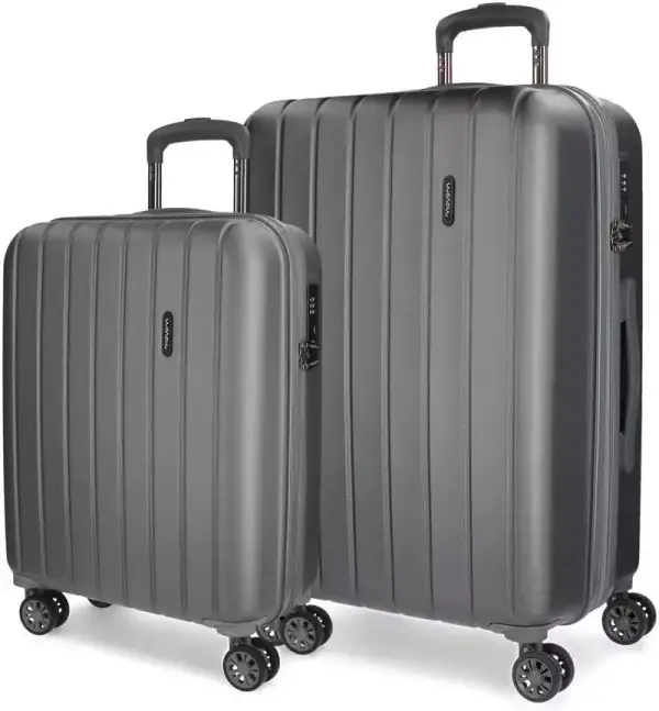 Maletas Movom Wood: Rígidas, Cierre TSA, 119 L, Antracita, 55 y 70 cm. Maletas Movom Wood: Rígidas, Cierre TSA, 119 L, Antracita, 55 y 70 cm.