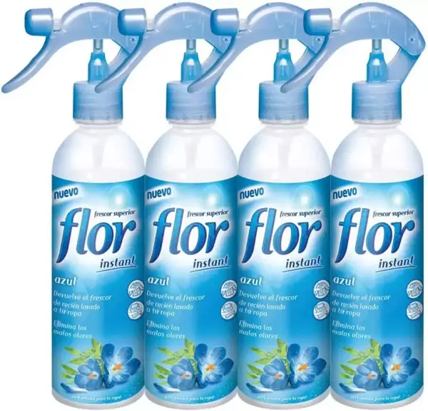 Flor Instant Perfume para Ropa - Fragancia Azul (Pack de 4) Flor Instant Perfume para Ropa - Fragancia Azul (Pack de 4)