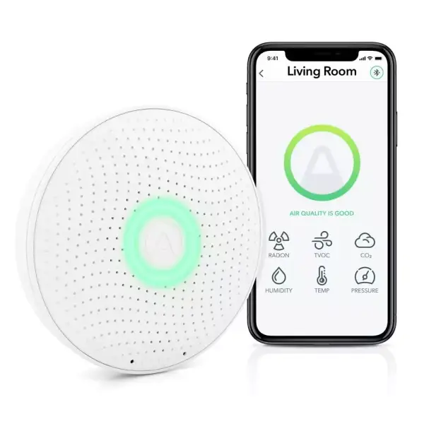 Monitor de calidad del aire Airthings 2930 Wave Plus: radón, CO2, COV y más. Monitor de calidad del aire Airthings 2930 Wave Plus: radón, CO2, COV y más.