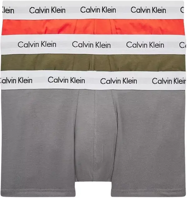 Bóxer Calvin Klein Low Rise Trunk 3pk multicolor para hombre (M) Bóxer Calvin Klein Low Rise Trunk 3pk multicolor para hombre (M)
