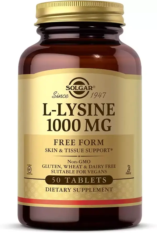 Solgar | L-Lisina 1000 mg | 50 Comprimidos Solgar | L-Lisina 1000 mg | 50 Comprimidos