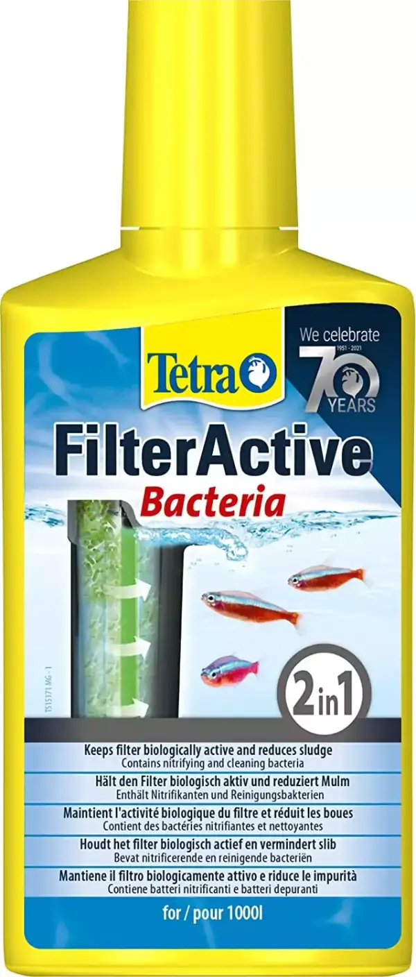Tetra FilterActive 250 ml - Bacterias iniciadoras y reductoras de lodo. Tetra FilterActive 250 ml - Bacterias iniciadoras y reductoras de lodo.