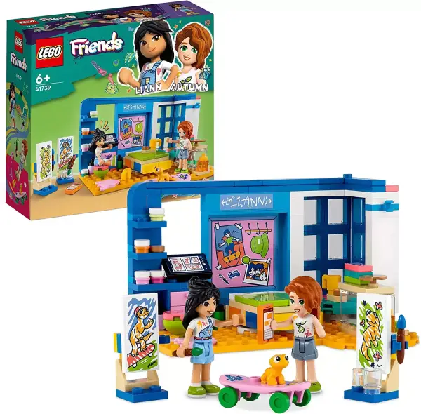 Juguete LEGO Friends Habitación de Liann con Mini Muñeca y Perrito, ideal para niños de 6 años o más. Juguete LEGO Friends Habitación de Liann con Mini Muñeca y Perrito, ideal para niños de 6 años o más.
