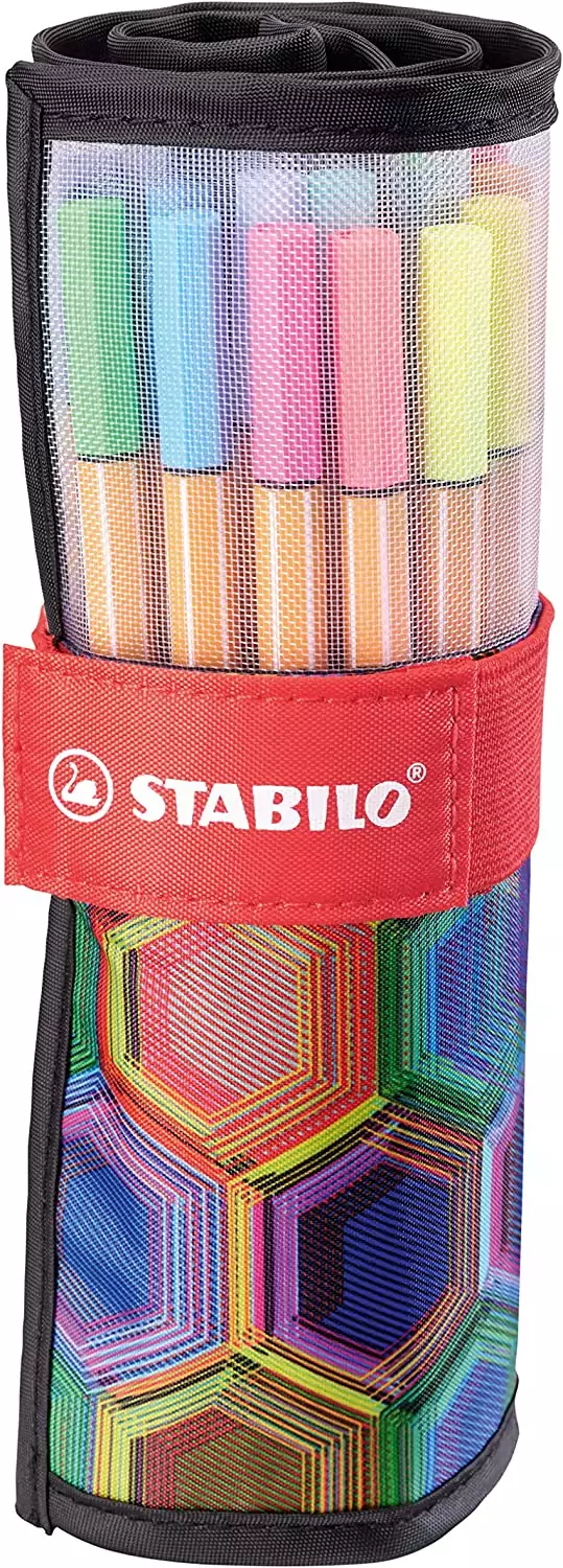 25 rotuladores STABILO point 88 ARTY en estuche enrollable 25 rotuladores STABILO point 88 ARTY en estuche enrollable