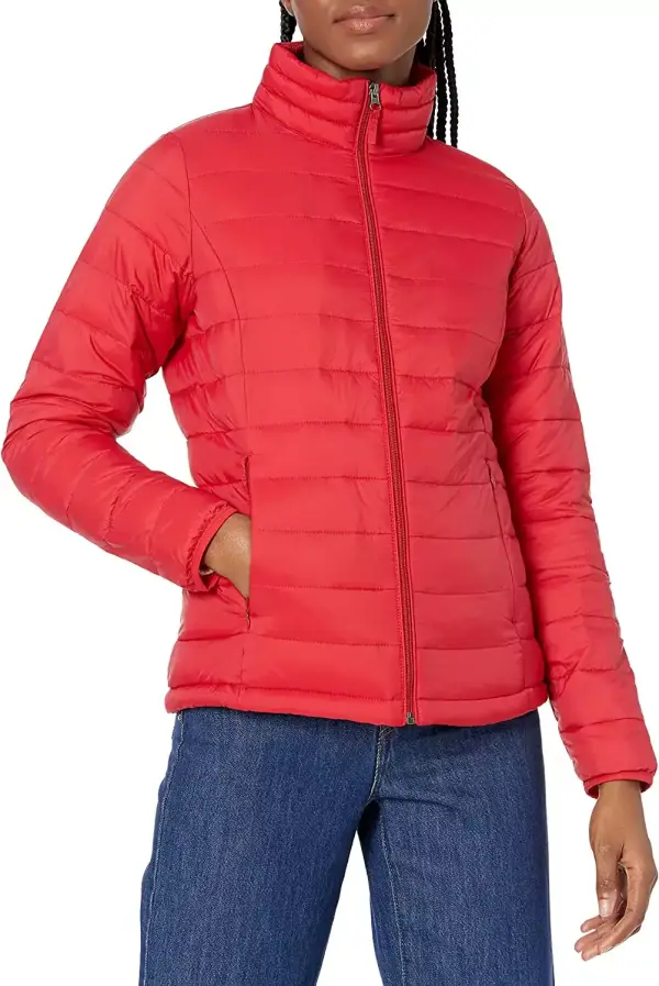 Amazon Essentials: Chaqueta Plumífero Resistente al Agua Tallas Grandes Mujer Rojo Amazon Essentials: Chaqueta Plumífero Resistente al Agua Tallas Grandes Mujer Rojo