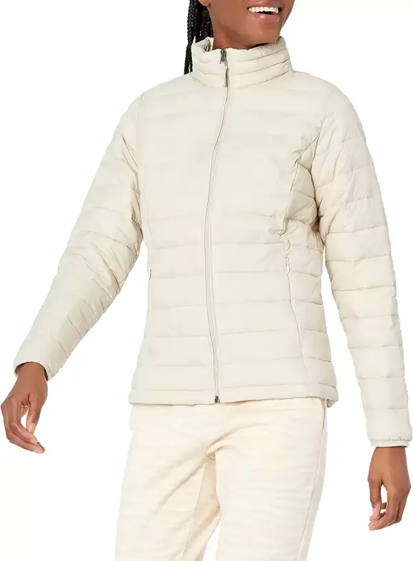Chaqueta Plumífero Resistente al Agua de Amazon Essentials para Mujer en Tallas Grandes, Piedra, XL Chaqueta Plumífero Resistente al Agua de Amazon Essentials para Mujer en Tallas Grandes, Piedra, XL