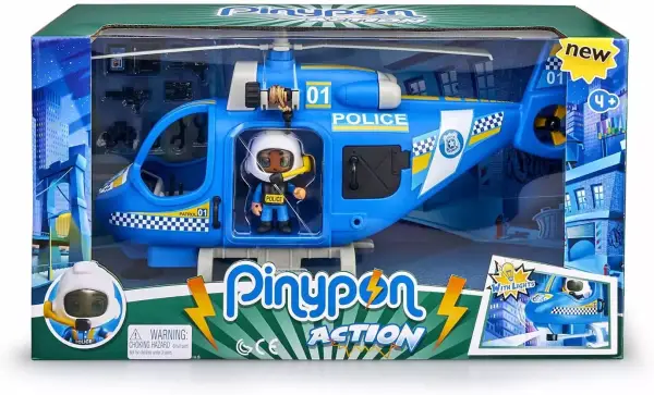 Pinypon Action - Helicóptero de policía con accesorios para niños de 4 a 8 años (Famosa) Pinypon Action - Helicóptero de policía con accesorios para niños de 4 a 8 años (Famosa)