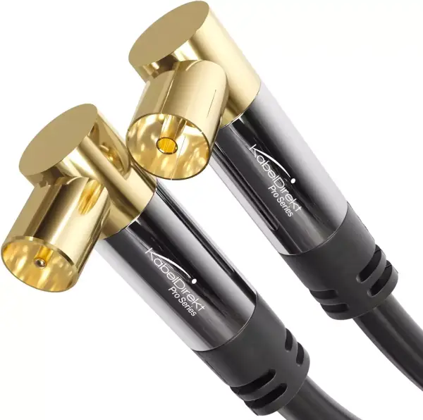 Cable TV 4K 90° conector irrompible 5m. Cable TV 4K 90° conector irrompible 5m.
